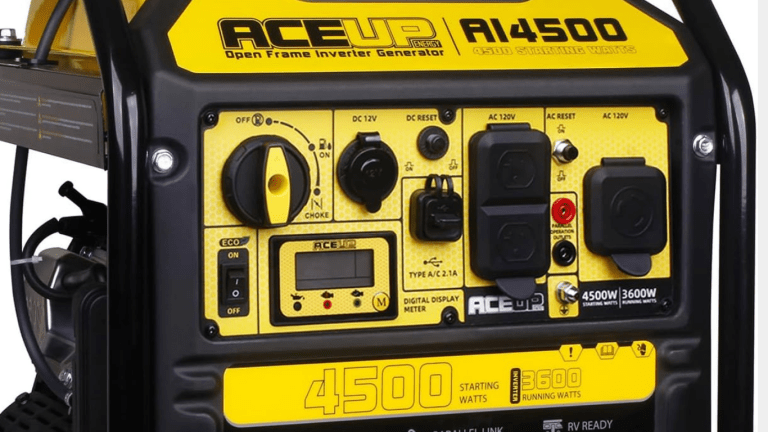 Aceup Energy 4500 Watt Inverter Generator 223CC, Gas Powered Generator Review.