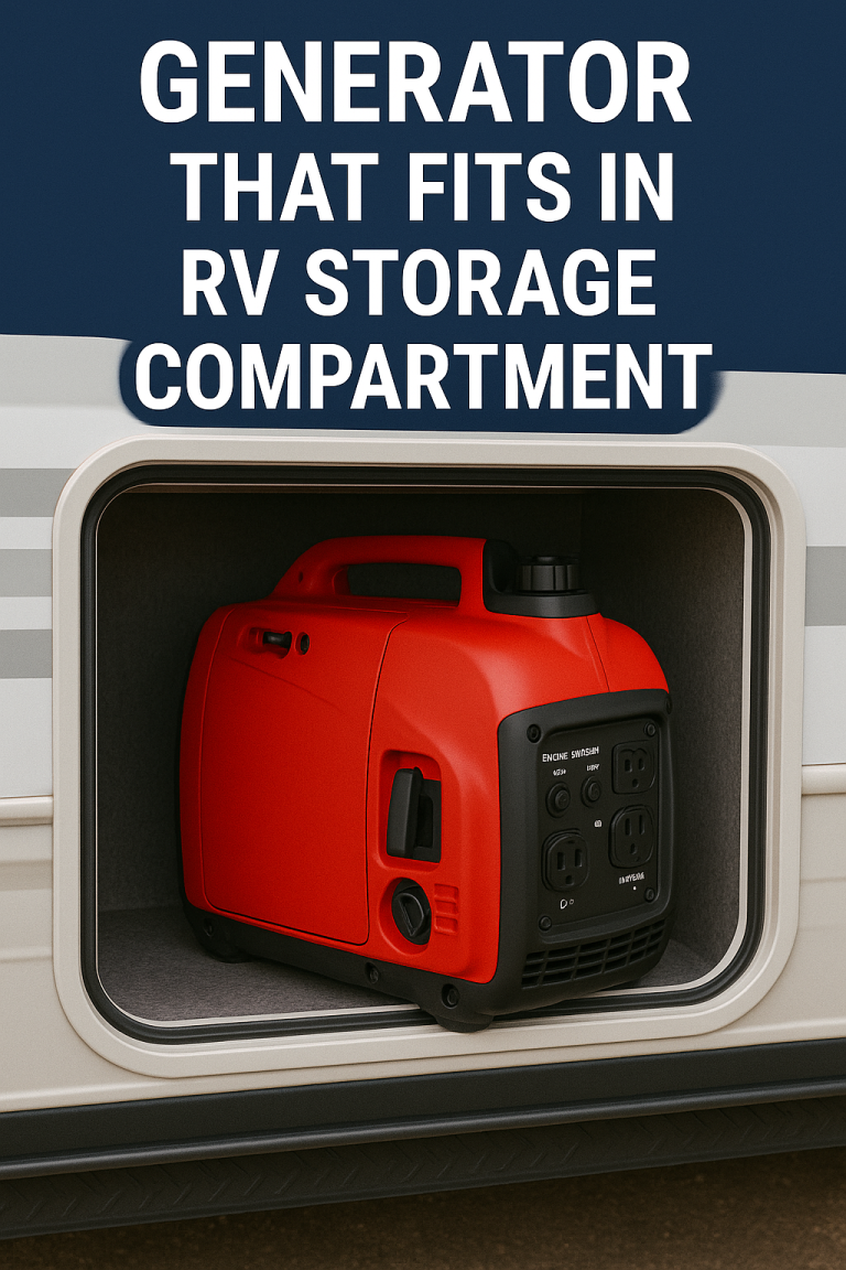 Generator That Fits in RV Storage Compartment – Compact Power On the Go